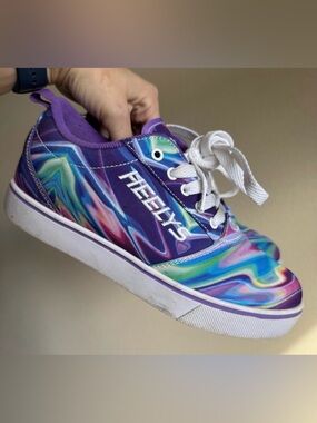 Heelys Purple White Skater Tennis Shoes 7